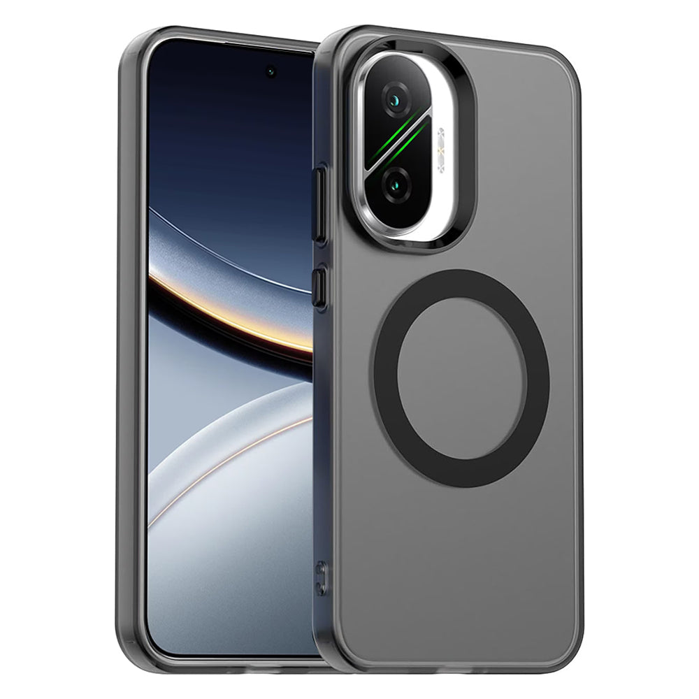 MagSafe-Hülle für Xiaomi Poco F7, Techsuit, CandyCase, Schwarz