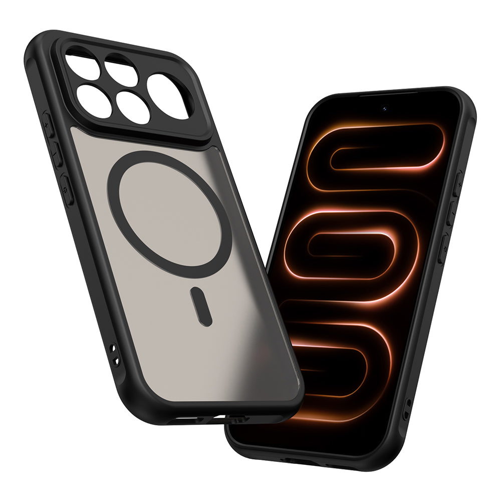 MagSafe-Hülle für Xiaomi Poco F9 Ultra, Techsuit, HaloFrost II, Schwarz