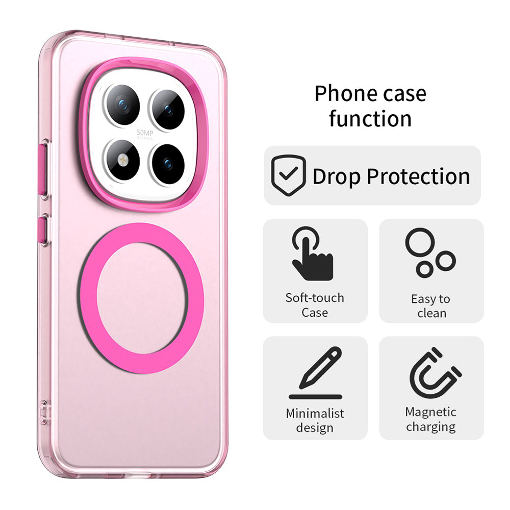 MagSafe Case for Xiaomi Poco M8 Pro / Redmi Note 15 Pro+ 5G, Techsuit, CandyCase, Pink