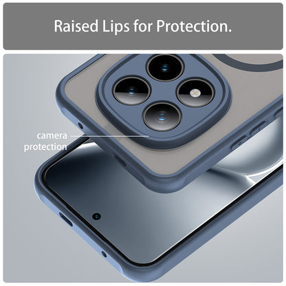 MagSafe Hülle für Xiaomi Poco M8 Pro / Redmi Note 15 Pro+ 5G, Techsuit, HaloFrost II, Marineblau