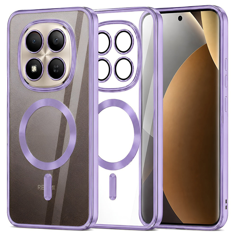 MagSafe-Hülle für Xiaomi Poco M8 Pro / Redmi Note 15 Pro+ 5G, Techsuit, Luxury Crystal, Hellviolett