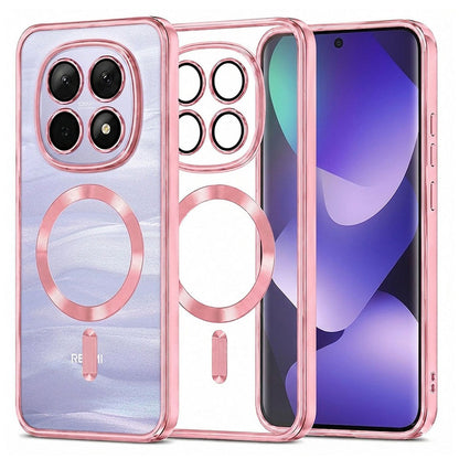 MagSafe-Hülle für Xiaomi Poco M8 / Redmi Note 15 5G / Note 15 4G, Techsuit, Luxury Crystal, Rosa