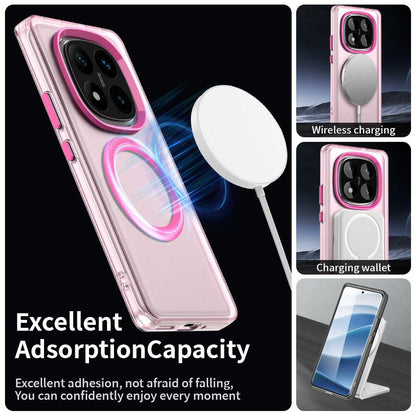 MagSafe-Hülle für Xiaomi Poco X7 / Redmi Note 14 Pro 5G, Techsuit, CandyCase, Rosa