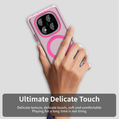 MagSafe-Hülle für Xiaomi Poco X7 / Redmi Note 14 Pro 5G, Techsuit, CandyCase, Rosa