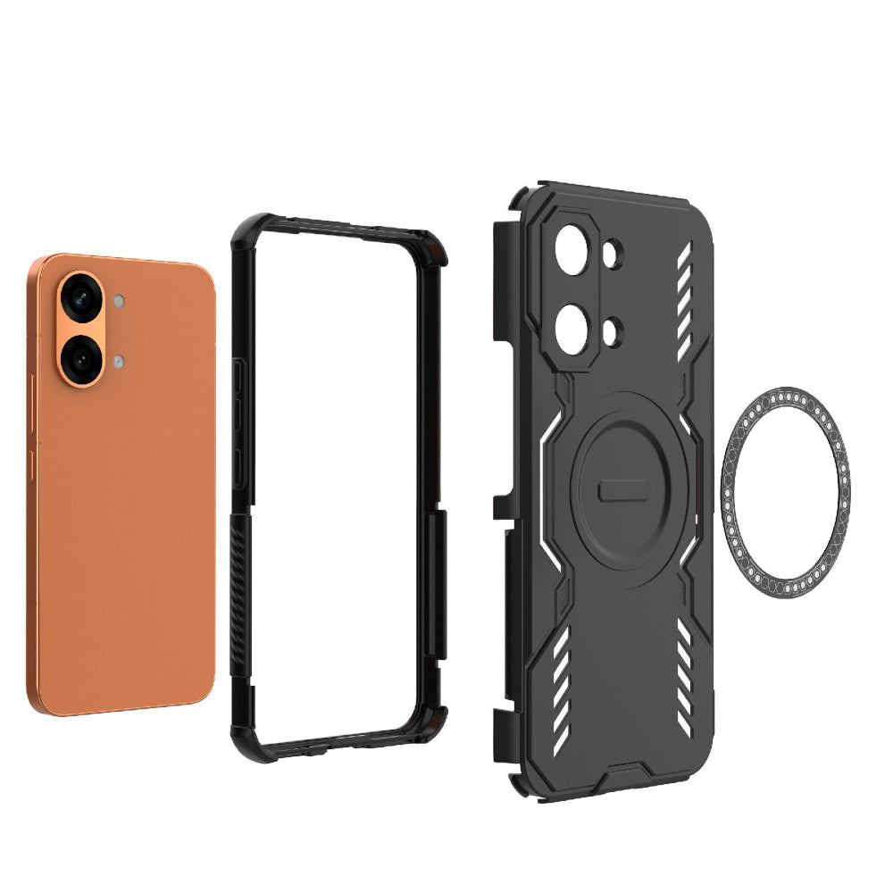 MagSafe-Hülle für Xiaomi Poco X8 Pro Max, Techsuit, ArmorMag, Schwarz