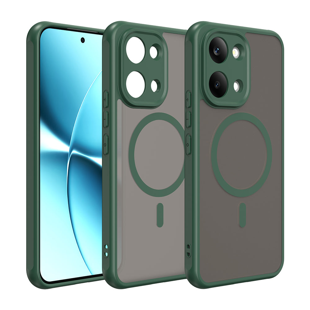 MagSafe Case for Xiaomi Poco X8 Pro Max, Techsuit, HaloFrost II, Green