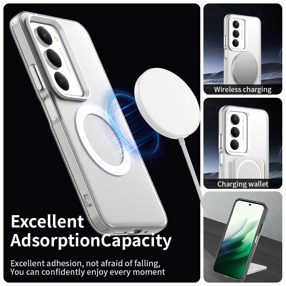 MagSafe Hülle für Xiaomi Redmi 15 5G / 15 4G, Techsuit, CandyCase, Weiß