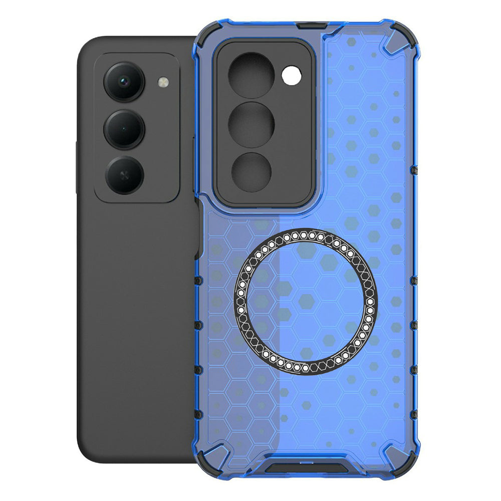MagSafe Hülle für Xiaomi Redmi 15 5G / 15 4G, Techsuit, HoneyComb Shield, Blau