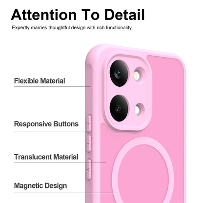 MagSafe-Hülle für Xiaomi Redmi 17 5G / 17 4G, Techsuit, HaloFrost II, Rosa