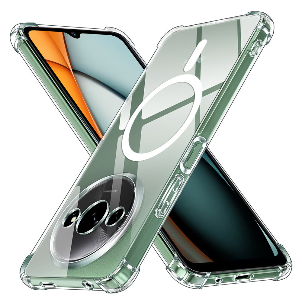 MagSafe-Hülle für Xiaomi Redmi A3x / A3, Techsuit, stoßfest, transparent