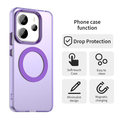 MagSafe-Hülle für Xiaomi Redmi Note 14 4G (Regional), Techsuit, CandyCase, Lila