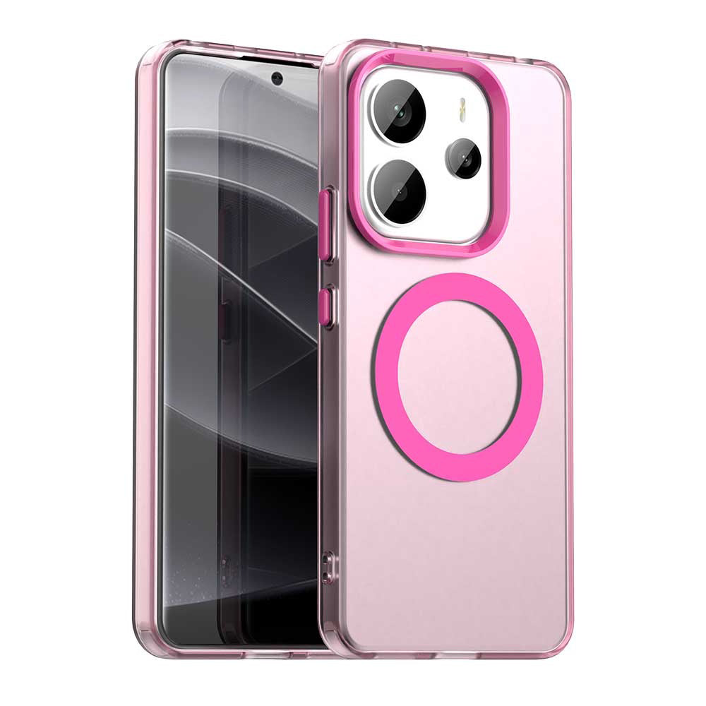 MagSafe-Hülle für Xiaomi Redmi Note 14 4G (Standard), Techsuit, CandyCase, Rosa