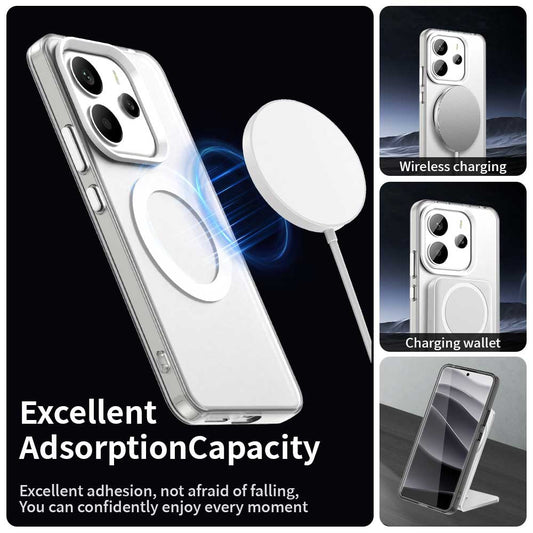 MagSafe-Hülle für Xiaomi Redmi Note 14 5G, Techsuit, CandyCase, Weiß