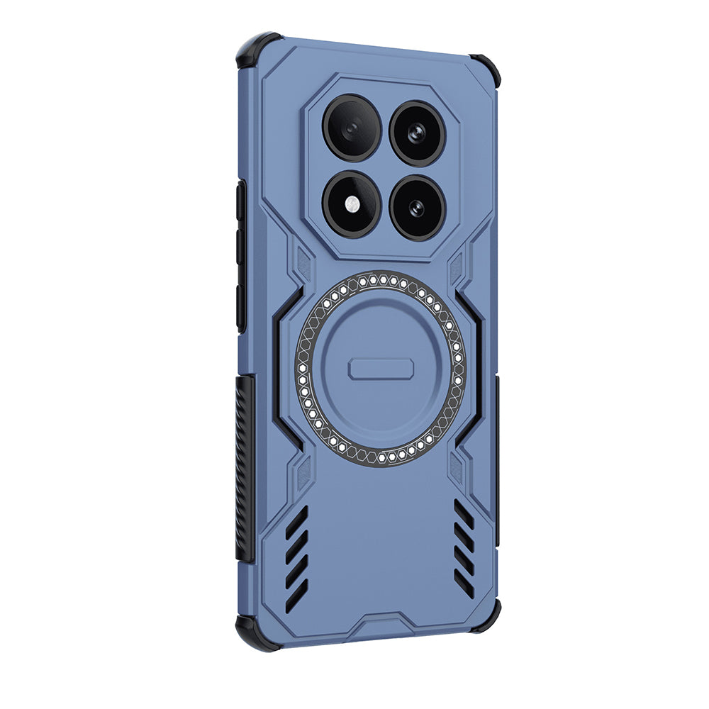 MagSafe-Hülle für Xiaomi Redmi Note 14 Pro 4G, Techsuit, ArmorMag, Blau