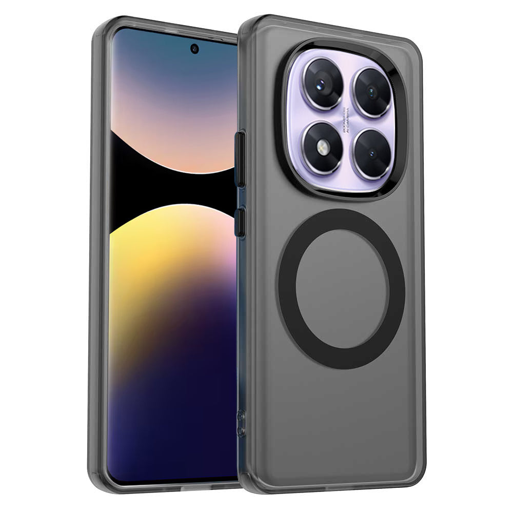 MagSafe-Hülle für Xiaomi Redmi Note 14 Pro 4G, Techsuit, CandyCase, Schwarz