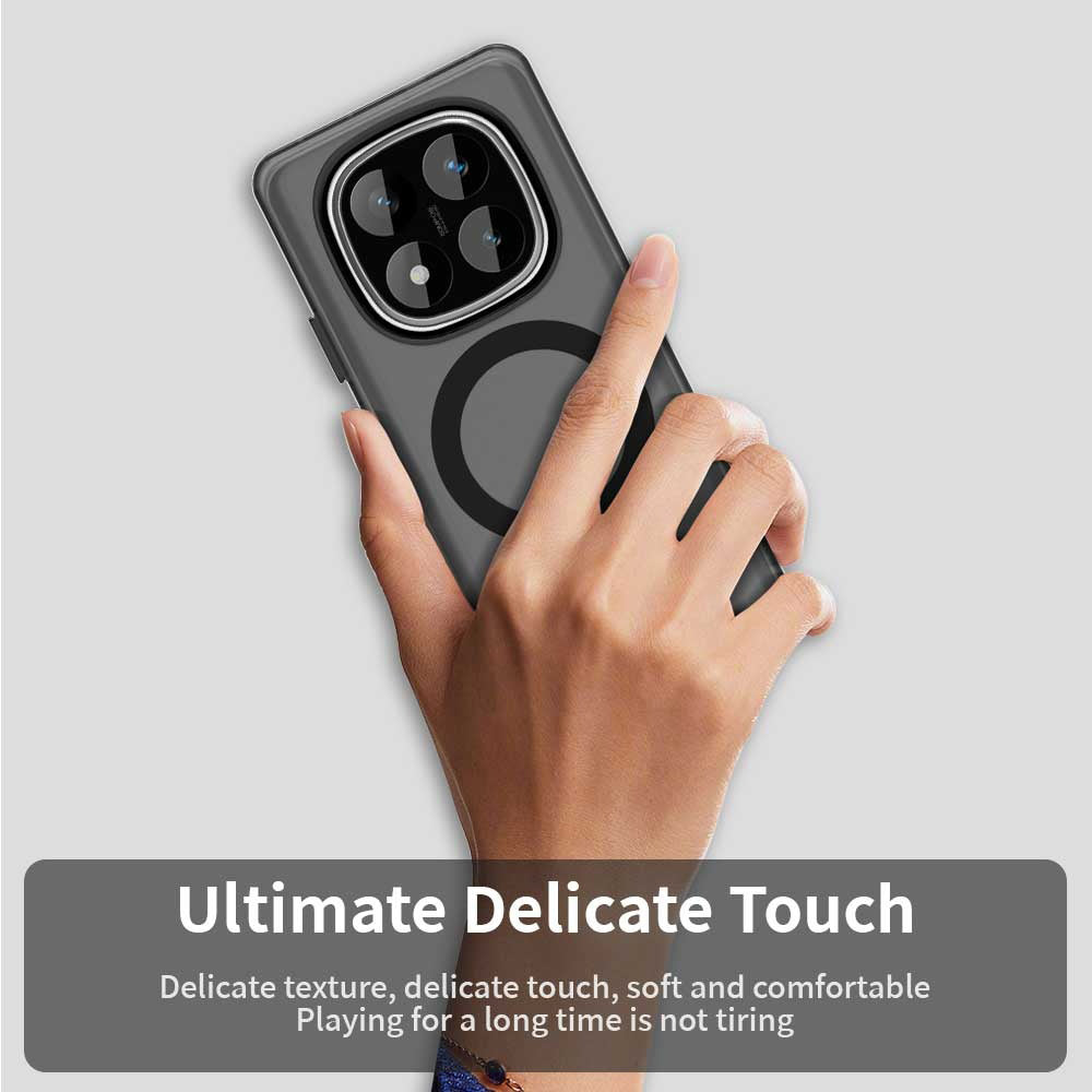 MagSafe-Hülle für Xiaomi Redmi Note 14 Pro 4G, Techsuit, CandyCase, Schwarz