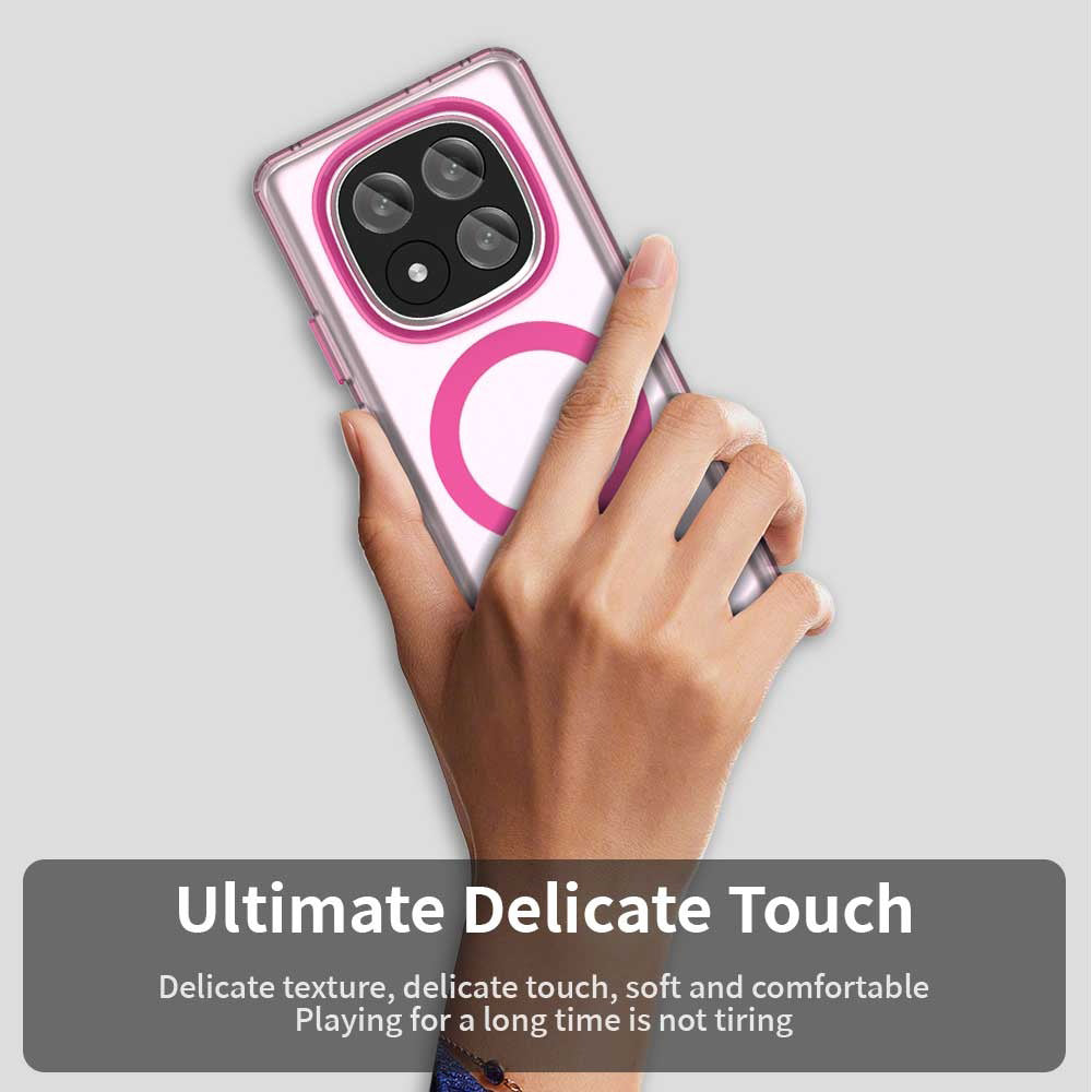 MagSafe-Hülle für Xiaomi Redmi Note 14 Pro+ 5G, Techsuit, CandyCase, Rosa