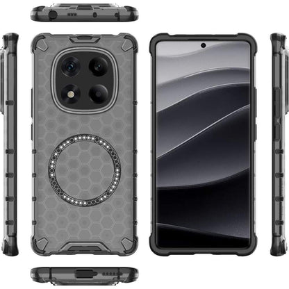 MagSafe-Hülle für Xiaomi Redmi Note 14 Pro+ 5G, Techsuit, HoneyComb Shield, Schwarz