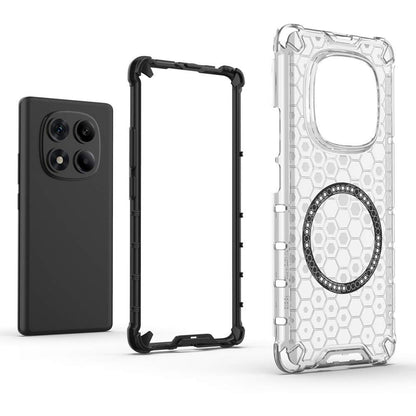 MagSafe-Hülle für Xiaomi Redmi Note 14 Pro+ 5G, Techsuit, HoneyComb Shield, Schwarz