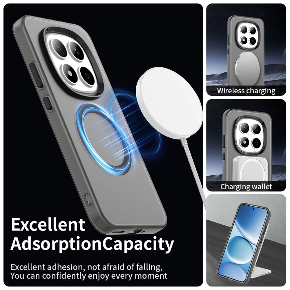 MagSafe Hülle für Xiaomi Redmi Note 15 Pro 5G, Techsuit, CandyCase, Schwarz