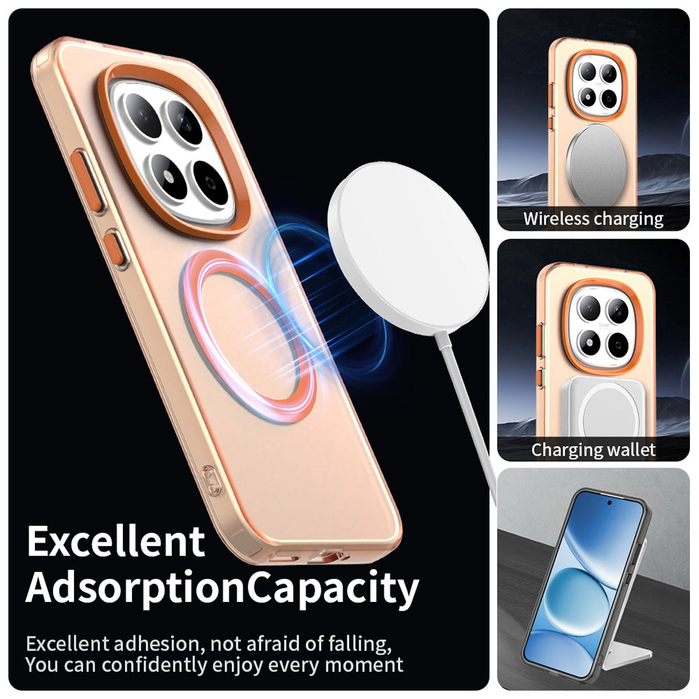 MagSafe Hülle für Xiaomi Redmi Note 15 Pro 5G, Techsuit, CandyCase, Orange