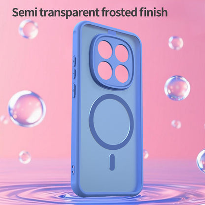 MagSafe Hülle für Xiaomi Redmi Note 15 Pro 5G, Techsuit, HaloFrost II, Blau