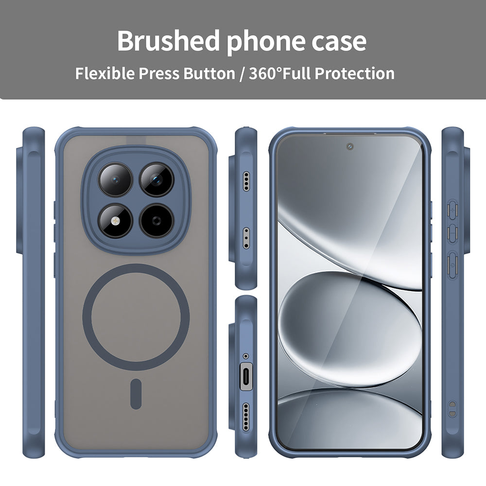 MagSafe Case for Xiaomi Redmi Note 15 Pro 5G, Techsuit, HaloFrost II, Navy Blue