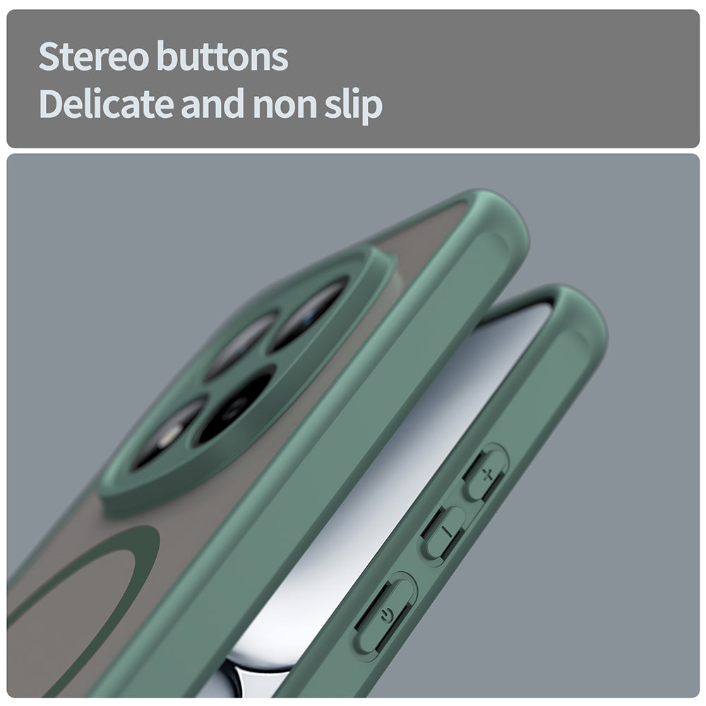 MagSafe Hülle für Xiaomi Redmi Note 15 Pro 5G, Techsuit, HaloFrost II, Grün
