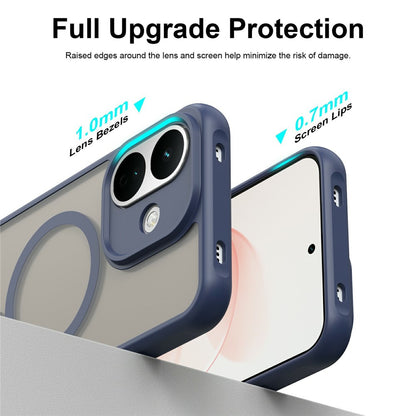 MagSafe-Hülle für Xiaomi Redmi Note 17 4G / Note 17 5G, Techsuit, HaloFrost II, Marineblau