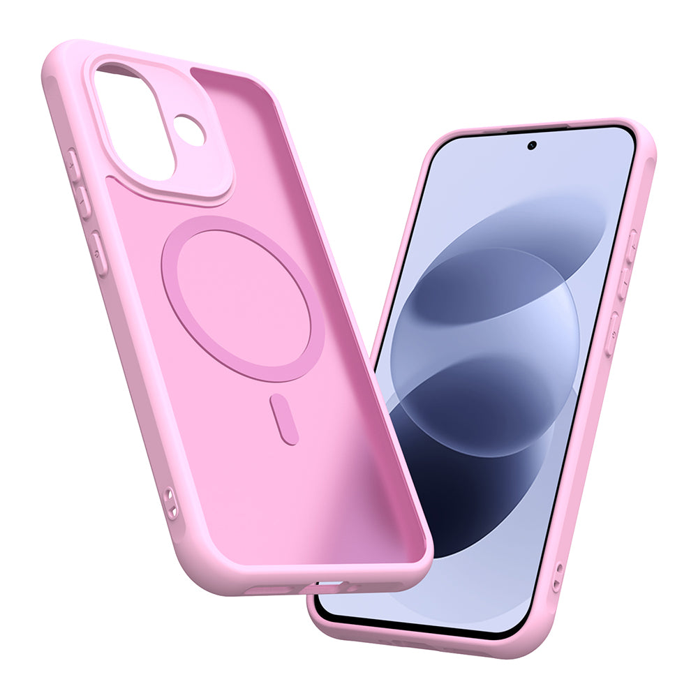 MagSafe-Hülle für Xiaomi Redmi Note 17 4G / Note 17 5G, Techsuit, HaloFrost II, Rosa