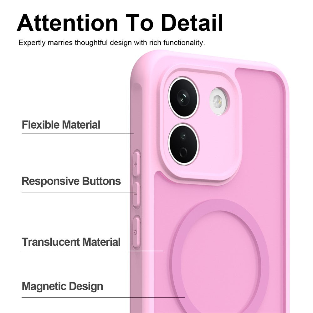MagSafe-Hülle für Xiaomi Redmi Note 17 Pro, Techsuit, HaloFrost II, Rosa