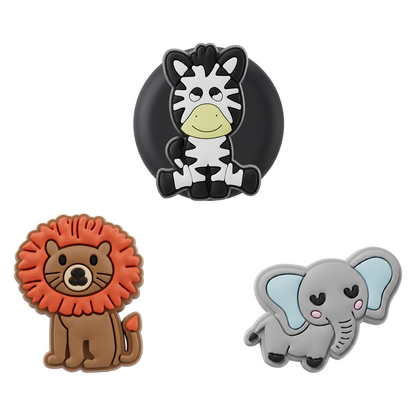 OEM Zoo Hülle für Apple AirTag, 3er Set, Mehrfarbig
