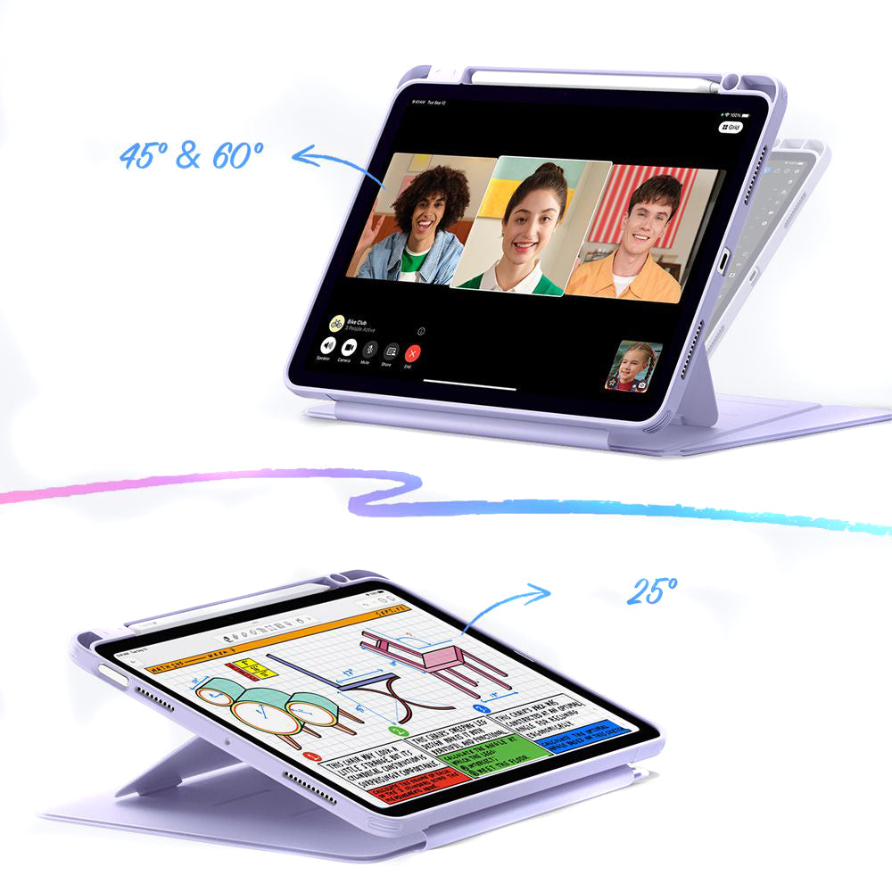 Hülle für Apple iPad Air 11 (2026) / iPad Air 11 (2025) / Air 11 (2024) / Air (2022) / Air (2020), ESR, Flip Hybrid, Violett