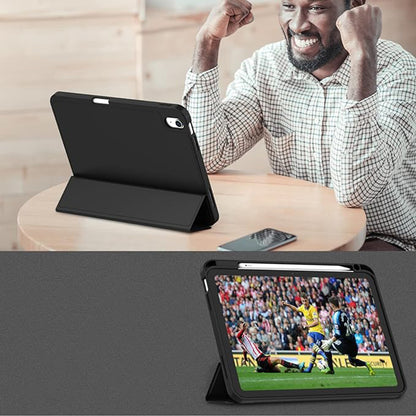 Case for Apple iPad (2025) / (2022), Techsuit, Flex Trifold, Black