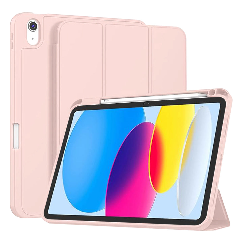 Hülle für Apple iPad (2025) / (2022), Techsuit, Flex Trifold, Rosa