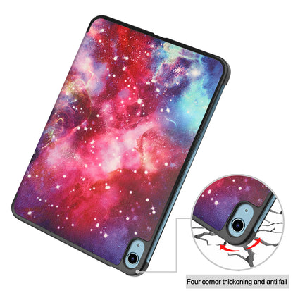 Hülle für Apple iPad (2025) / (2022), Techsuit, FoldPro Galaxy, Mehrfarbig