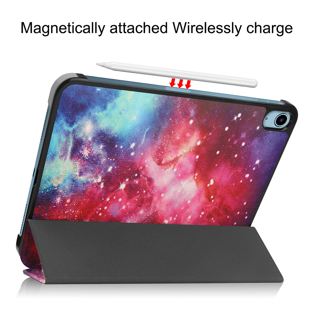 Hülle für Apple iPad (2025) / (2022), Techsuit, FoldPro Unicorn, Mehrfarbig