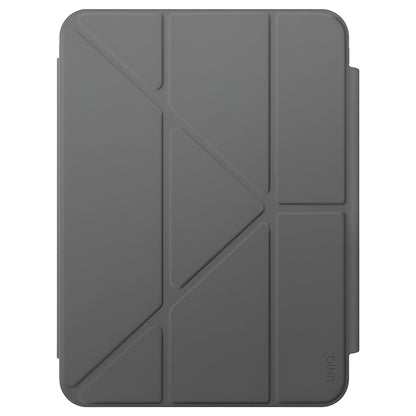 Hülle für Apple iPad (2025), UNIQ, Camden Click, Grau