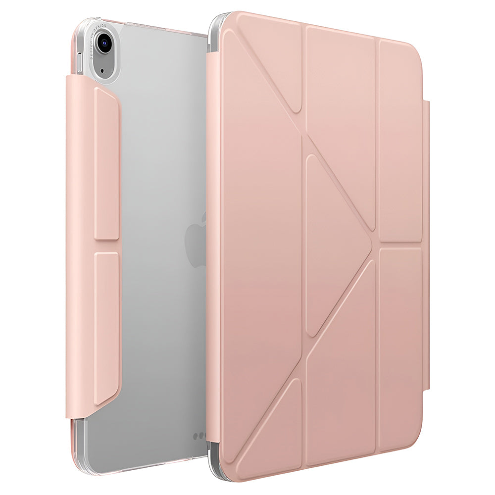 Hülle für Apple iPad (2025), UNIQ, Camden Click, Rosa