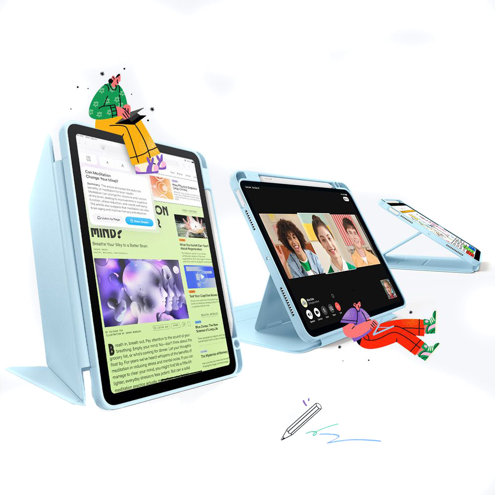 Hülle für Apple iPad Air 11 (2026) / iPad Air 11 (2025) / Air 11 (2024) / Air (2022) / Air (2020), ESR, Flip Hybrid, Blau