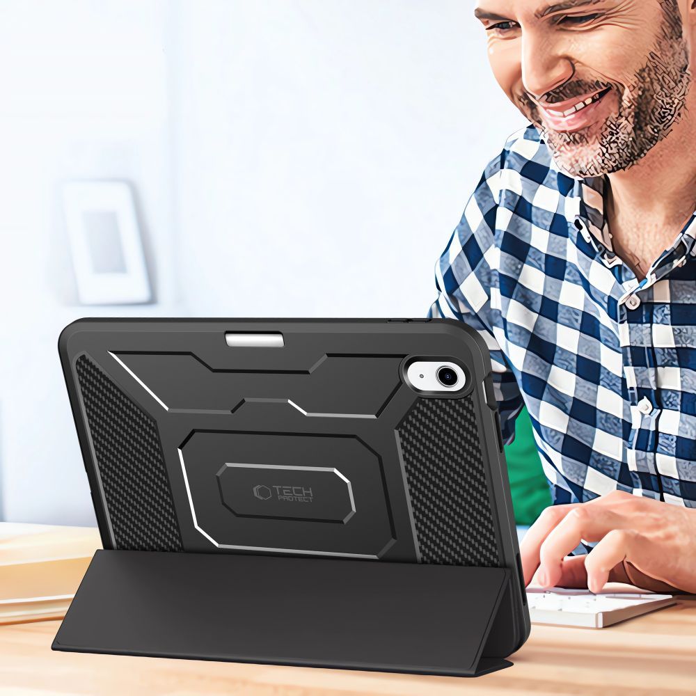 Hülle für Apple iPad (2025) / iPad (2022), Tech-Protect, Endurance, Schwarz