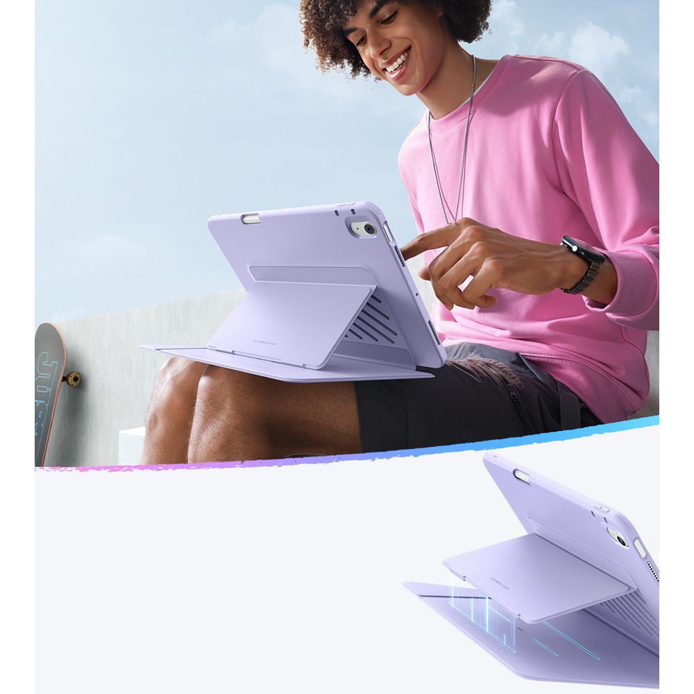 Hülle für Apple iPad Air 11 (2026) / iPad Air 11 (2025) / Air 11 (2024) / Air (2022) / Air (2020), ESR, Flip Hybrid, Violett