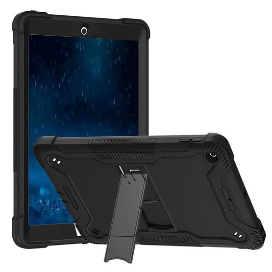 Hülle für Apple iPad 9.7 (2018) / 9.7 (2017), Techsuit, Rugged TabShell, Schwarz