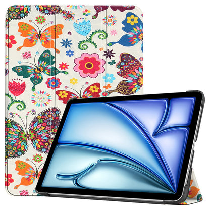 Hülle für Apple iPad Air 13 (2026) / Air 13 (2025) / Air 13 (2024), Techsuit, FoldPro Butterfly, Mehrfarbig