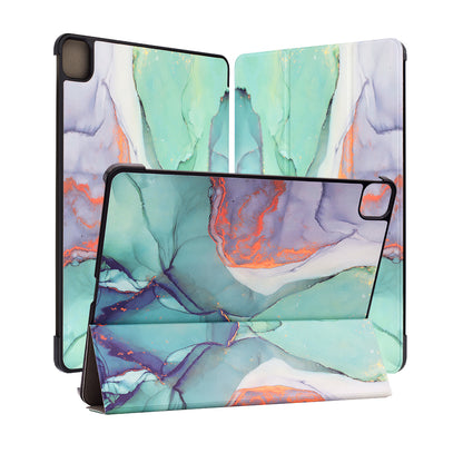 Hülle für Apple iPad Air 13 (2026) / Air 13 (2025) / Air 13 (2024), Techsuit, FoldPro Green Time, Mehrfarbig