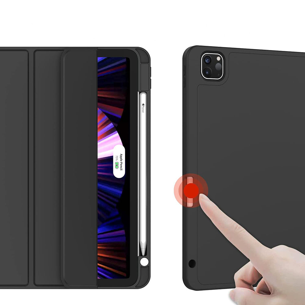 Hülle für Apple iPad Pro 11 (2022) / Pro 11 (2021) / Pro 11 (2020) / Pro 11 (2018), Techsuit, Flex Trifold, Blau