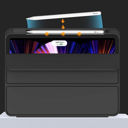 Hülle für Apple iPad Pro 11 (2022) / Pro 11 (2021) / Pro 11 (2020) / Pro 11 (2018), Techsuit, Flex Trifold, Blau