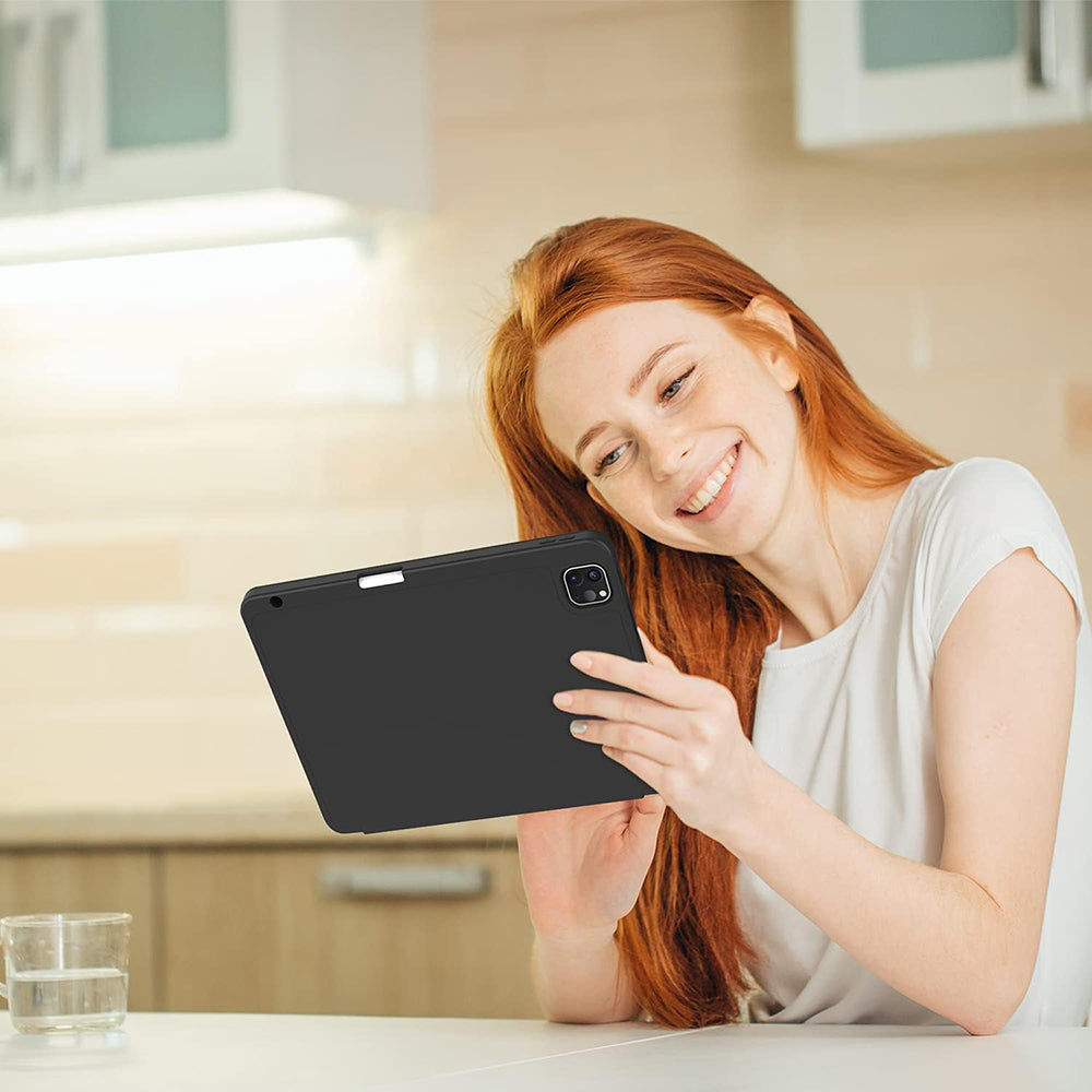 Hülle für Apple iPad Pro 11 (2022) / Pro 11 (2021) / Pro 11 (2020) / Pro 11 (2018), Techsuit, Flex Trifold, Blau
