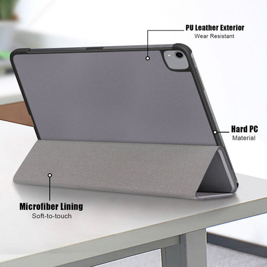 Hülle für Apple iPad Pro 11 (2022) / Pro 11 (2021) / Pro 11 (2020) / Pro 11 (2018), Techsuit, FoldPro, Schwarz
