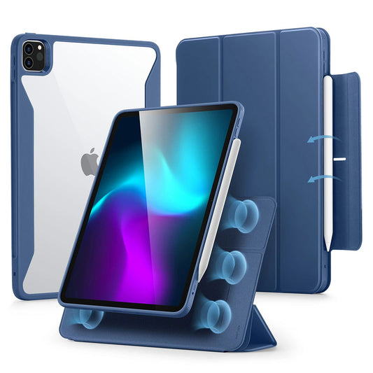 Hülle für Apple iPad Pro 11 (2024), ESR, Rebound Hybrid, Marineblau